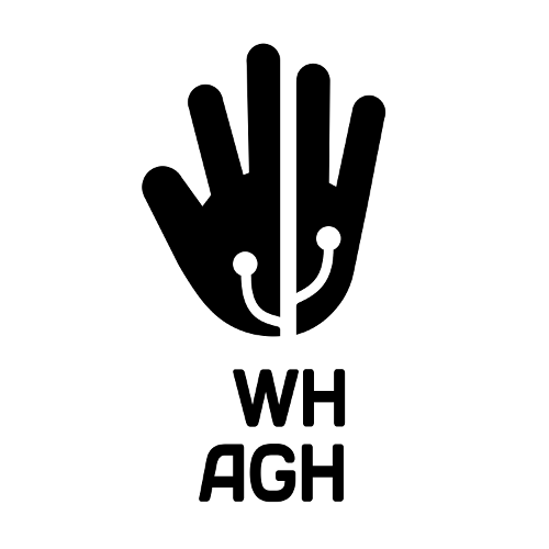 Czarno-białe logo Wydziału Humanistycznego AGH - link do strony Wydziału Humanistycznego AGH